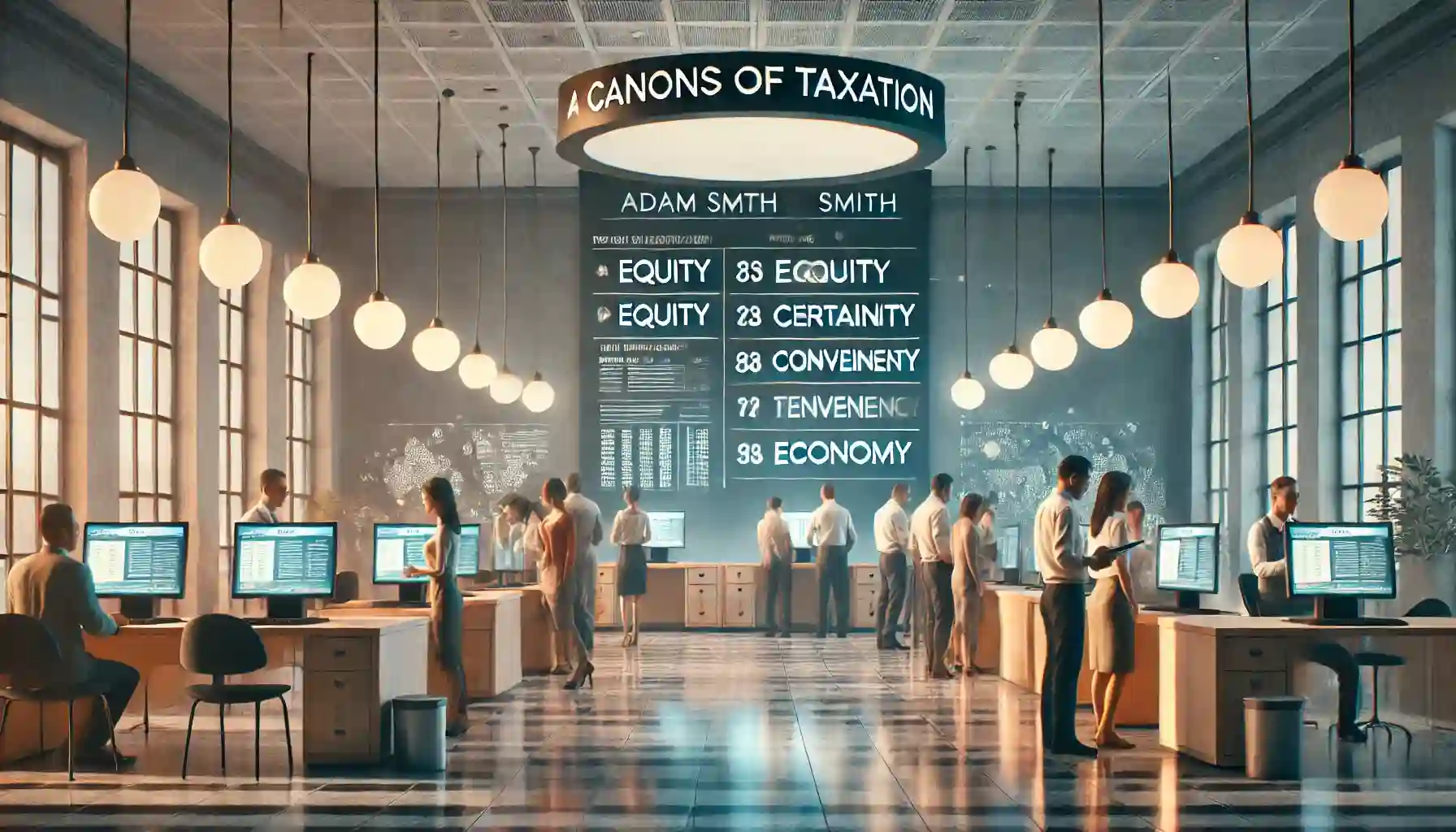 Canons of Taxation : AI generated image