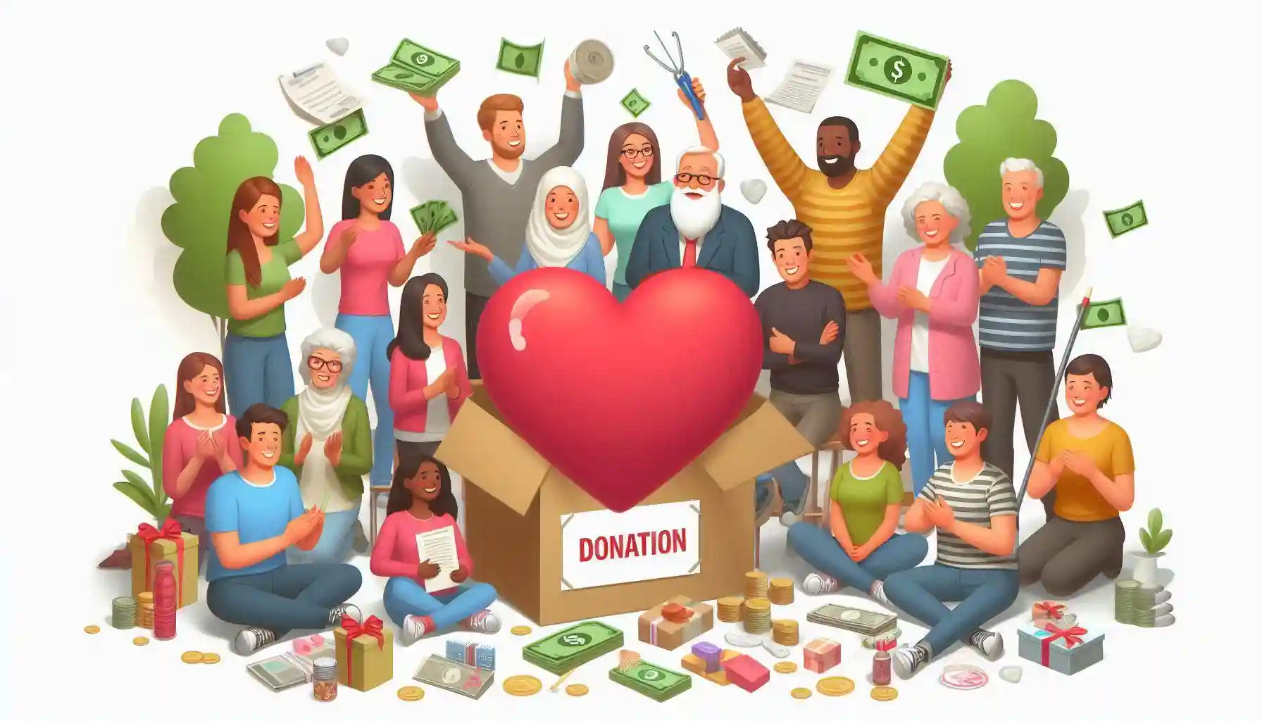Charitable Donations and their Legality : AI generated image