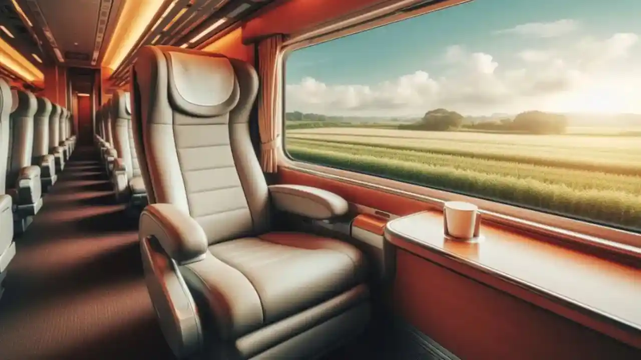 How to get someone to leave your booked seat on the train? : AI generated image